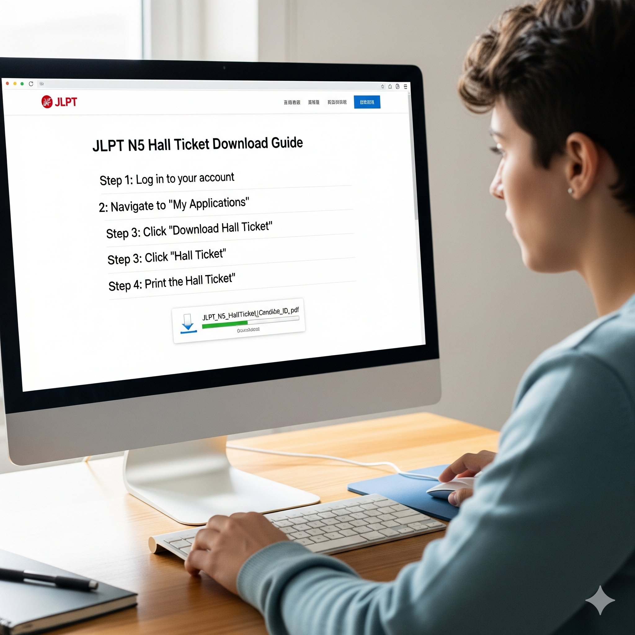 JLPT N5 Hall Ticket Download Guide (Step-by-Step)