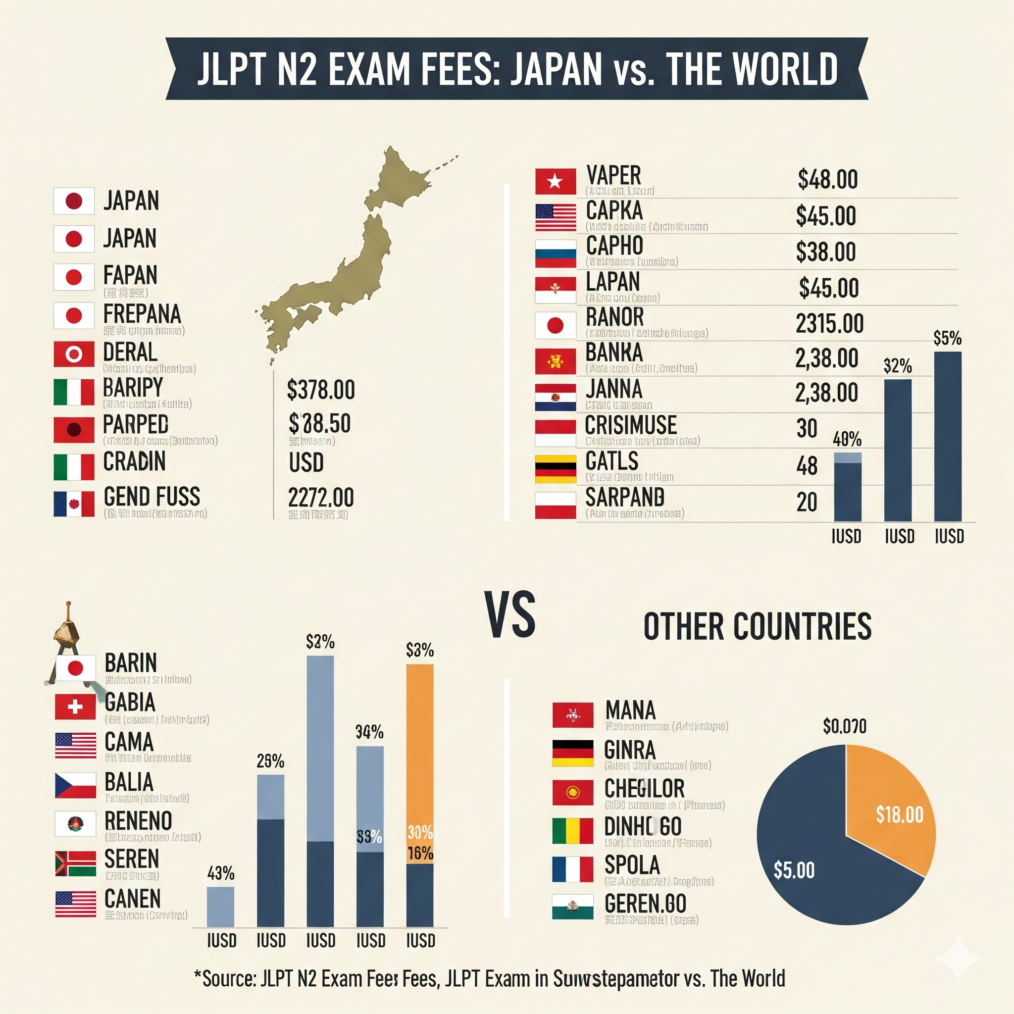 JLPT N2 Exam Fees: Costs in Japan and Abroad