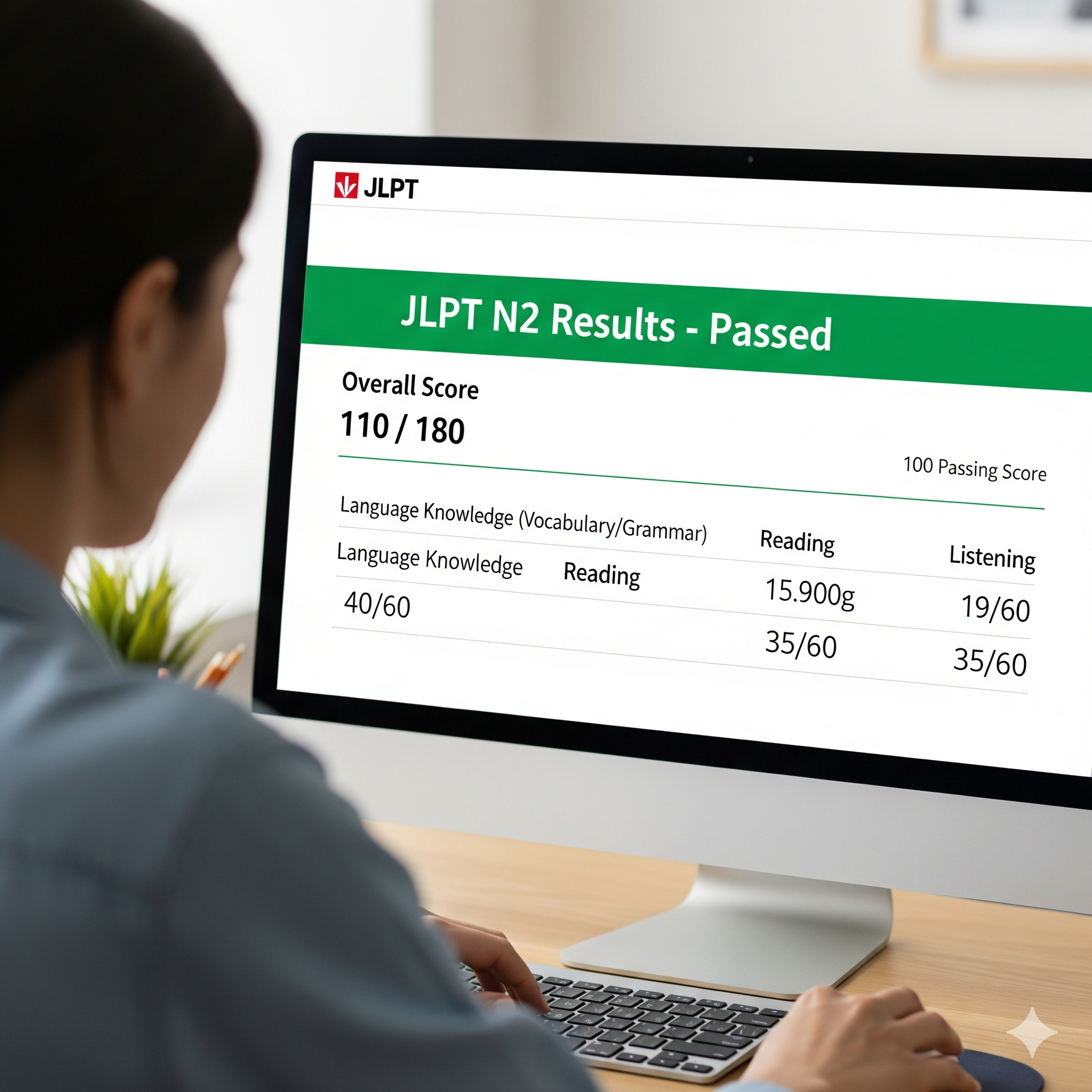 Passing Score for JLPT N2: Grading System Explained