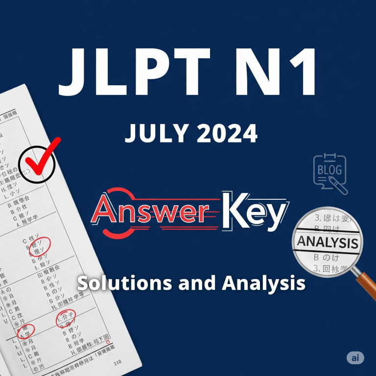 JLPT N1 July 2024 Answer Key: Complete Solutions & Analysis