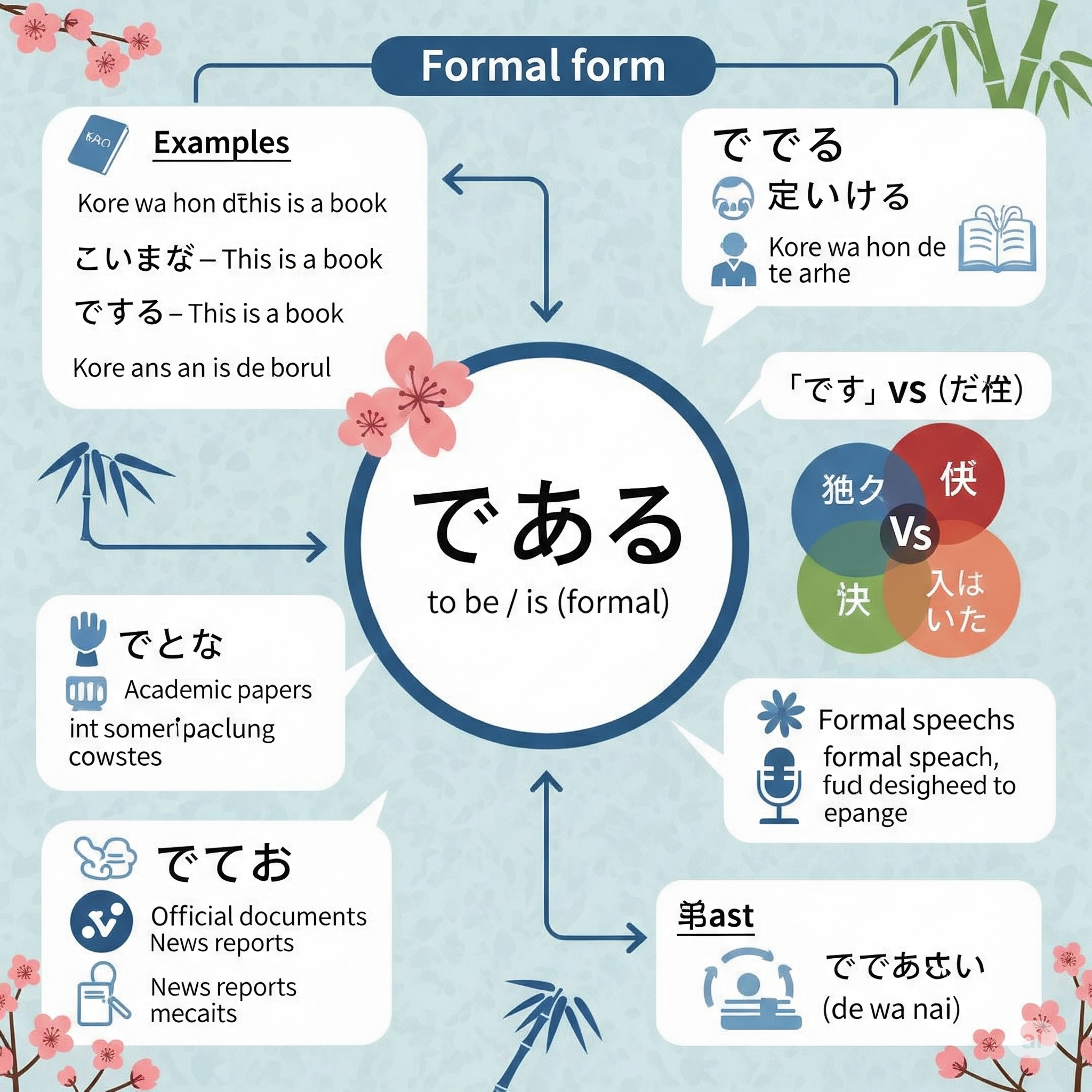 The Formal Form "である (de aru)" in Japanese Grammar