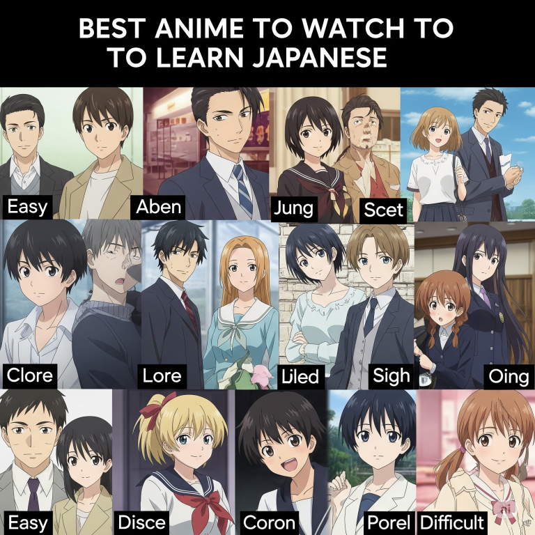 The Best Anime to Watch to Learn Japanese (Ranked by Difficulty)
