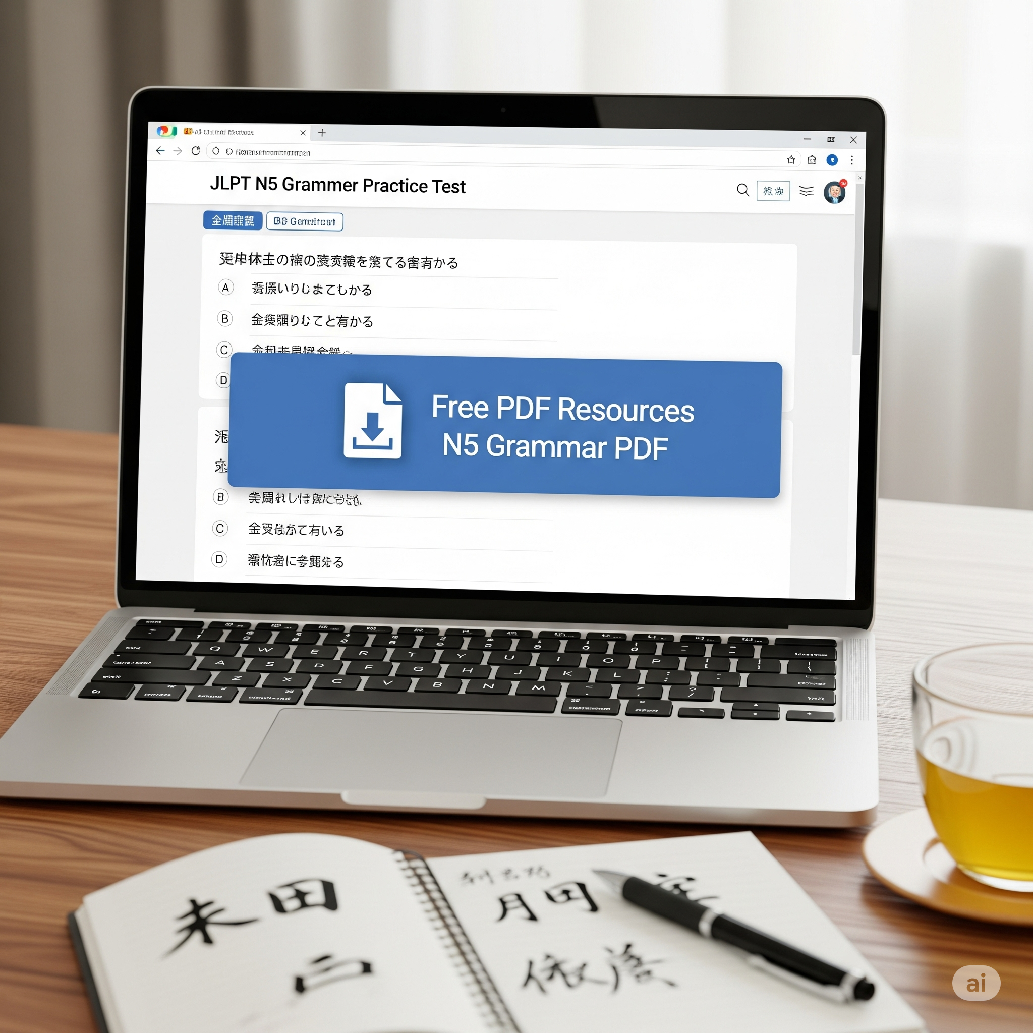 JLPT N5 Grammar Test Online + Free PDF Resources
