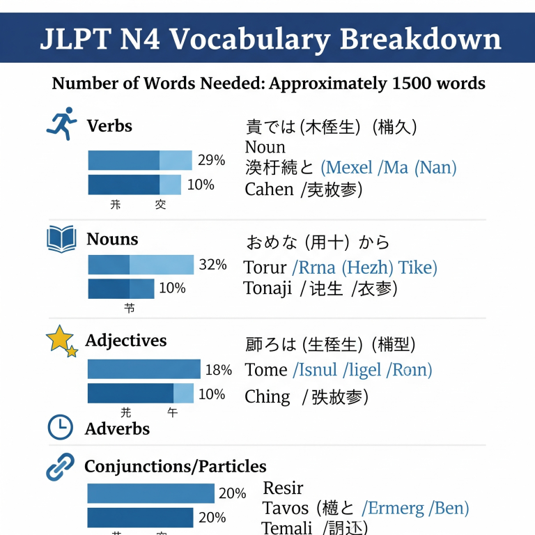 How Many Words Do You Need for JLPT N4? Vocabulary Breakdown