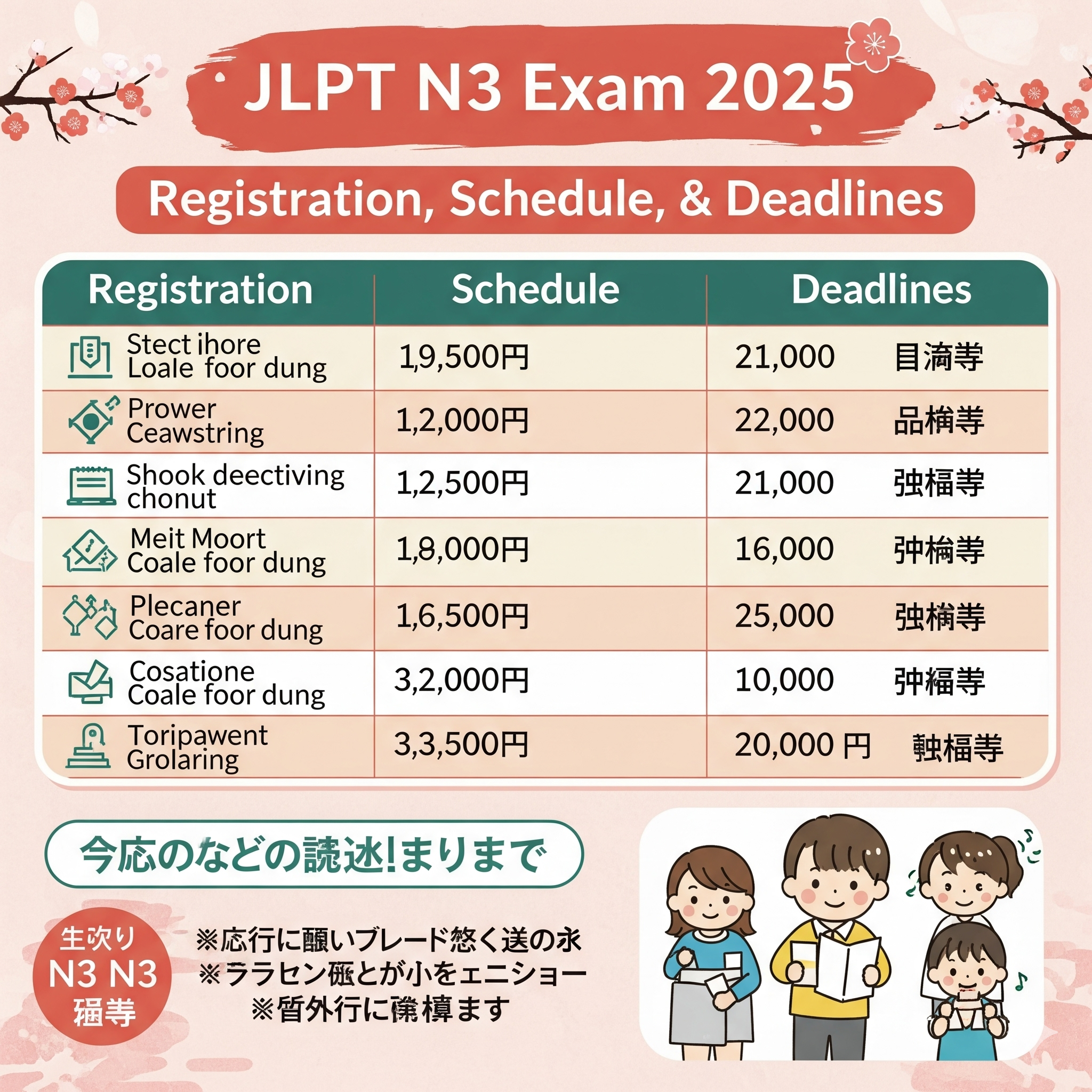 -JLPT N3 Exam Date 2025: Registration, Schedule, and Deadlines
