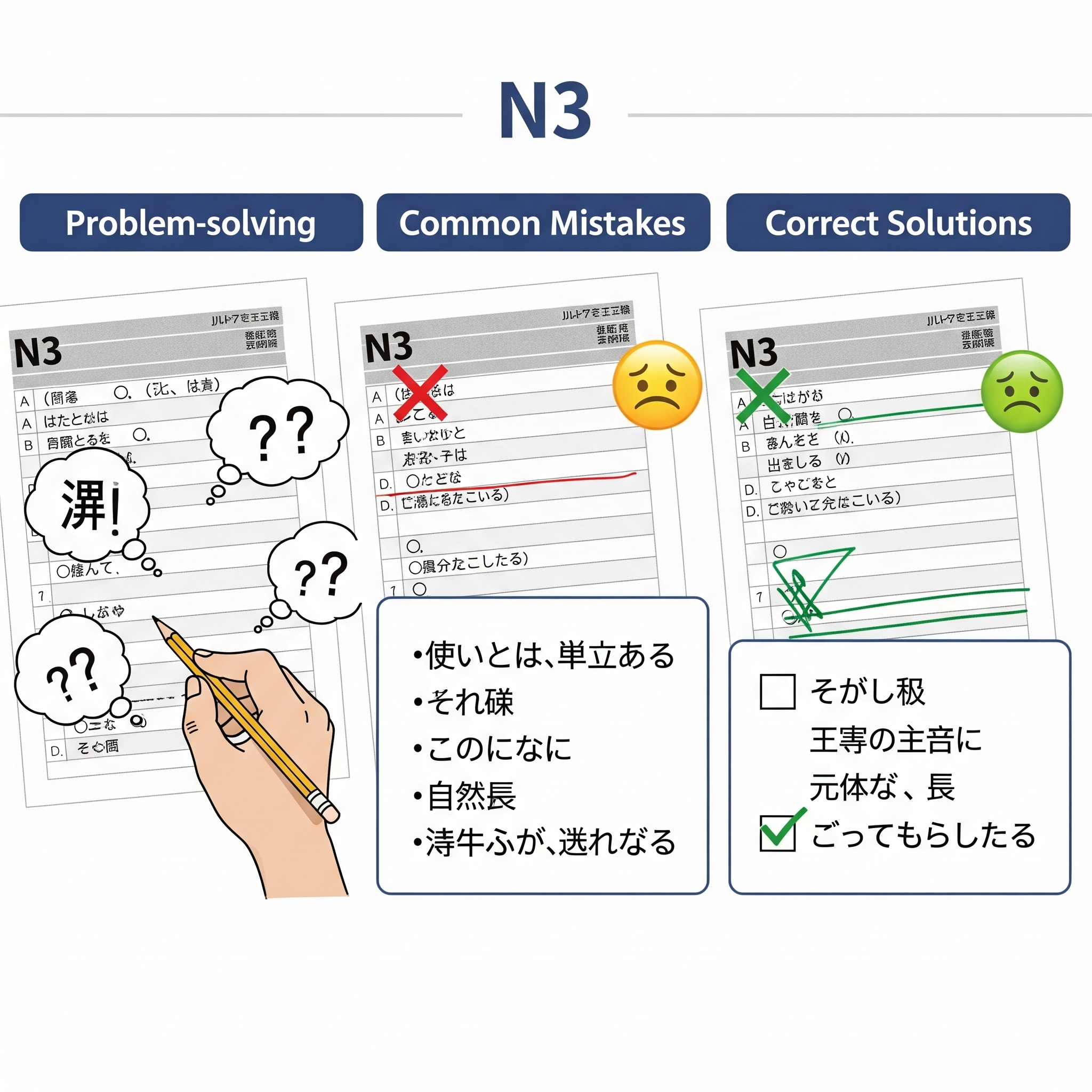 JLPT N3 Answers Explained: Common Mistakes & Correct Solutions