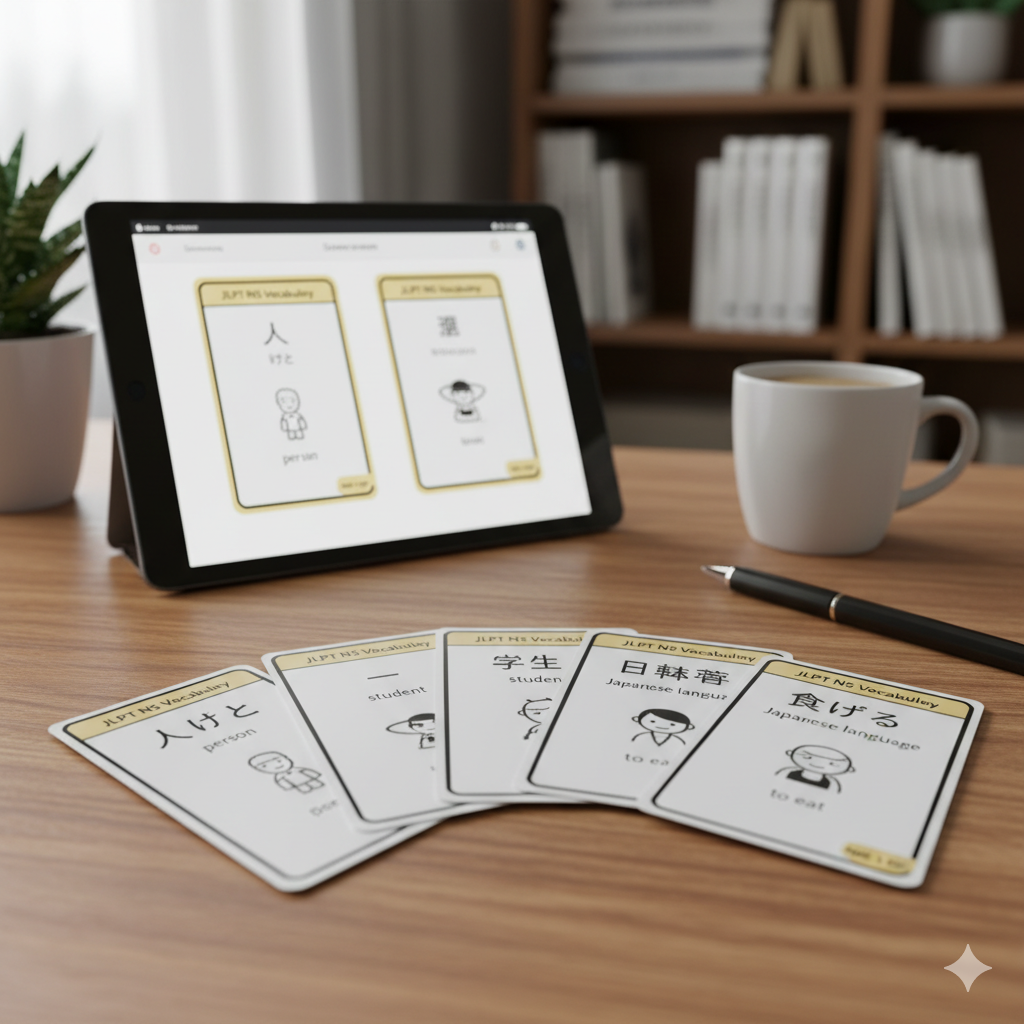 JLPT N5 Vocabulary Flashcards (Anki + PDF)