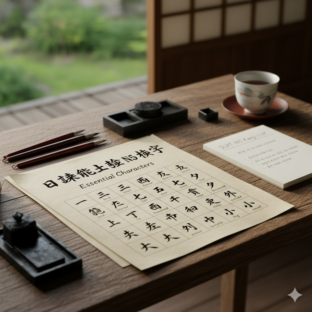 JLPT N5 Kanji List: 100 Essential Characters with Meanings