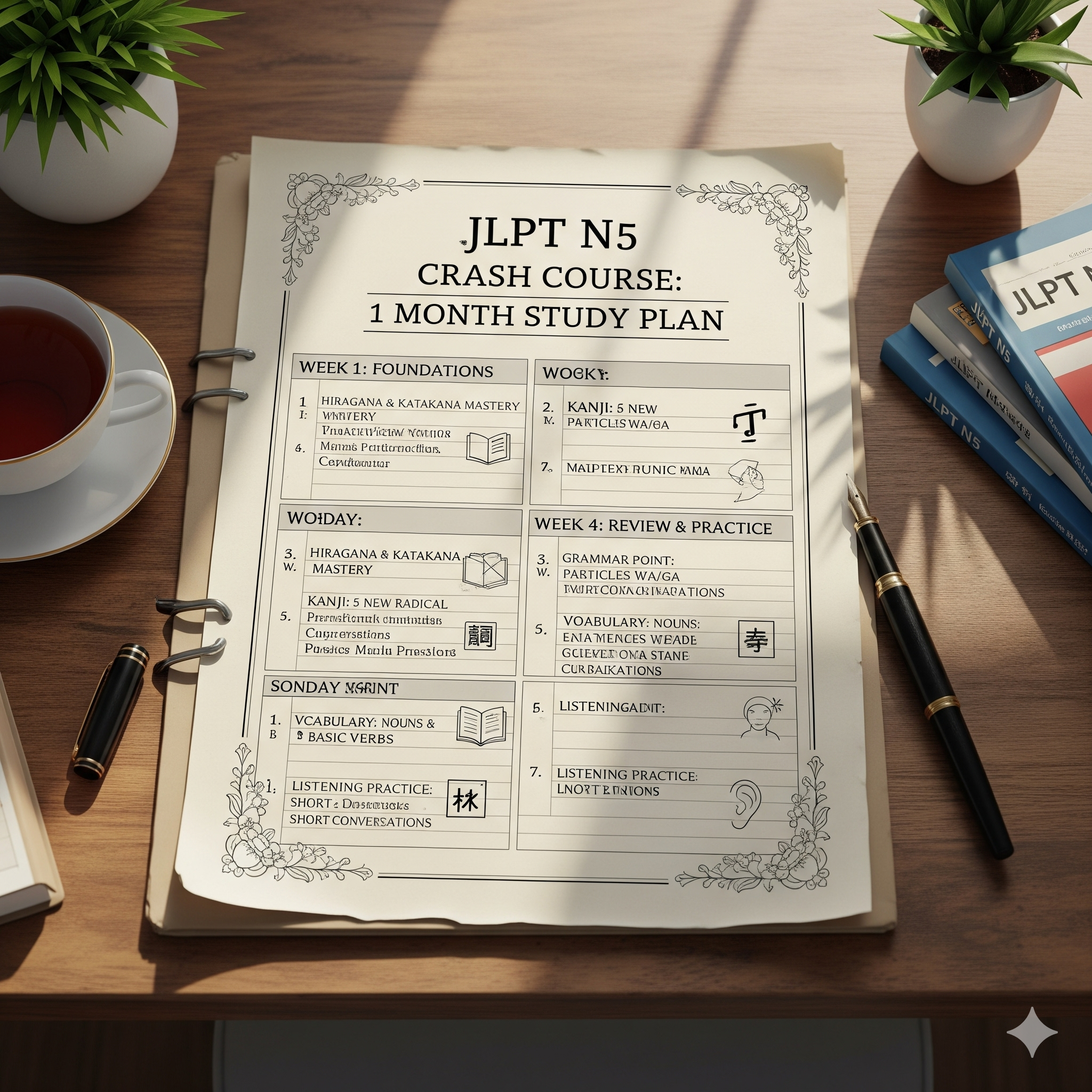 JLPT N5 in One Month: Crash Course Study Plan