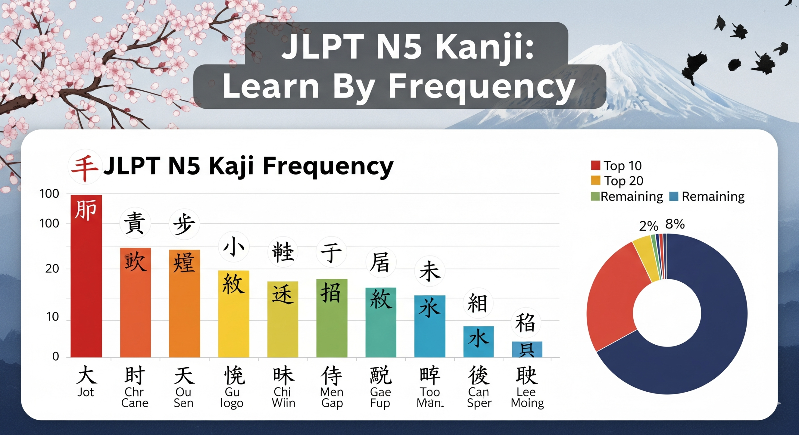 JLPT N5 Kanji by Frequency: Which Characters Come Up Most?