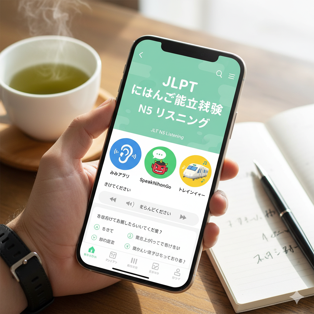 Best Apps for JLPT N5 Listening Practice - JLPT Samurai