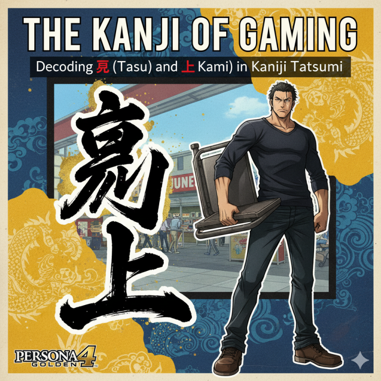 The Kanji of Gaming: Decoding 竜 (Tatsu) and 上 (Kami) in Kanji Tatsumi (Persona 4 Golden)