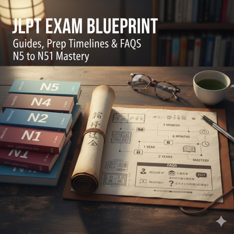 JLPT Exam Blueprint: Guides, Prep Timelines, and FAQs for N5 to N1 Mastery