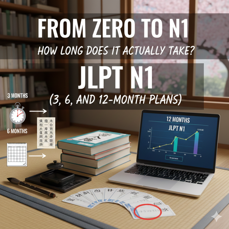 From Zero to N1: How Long Does It Actually Take to Pass the JLPT N1? (3, 6, and 12-Month Plans)