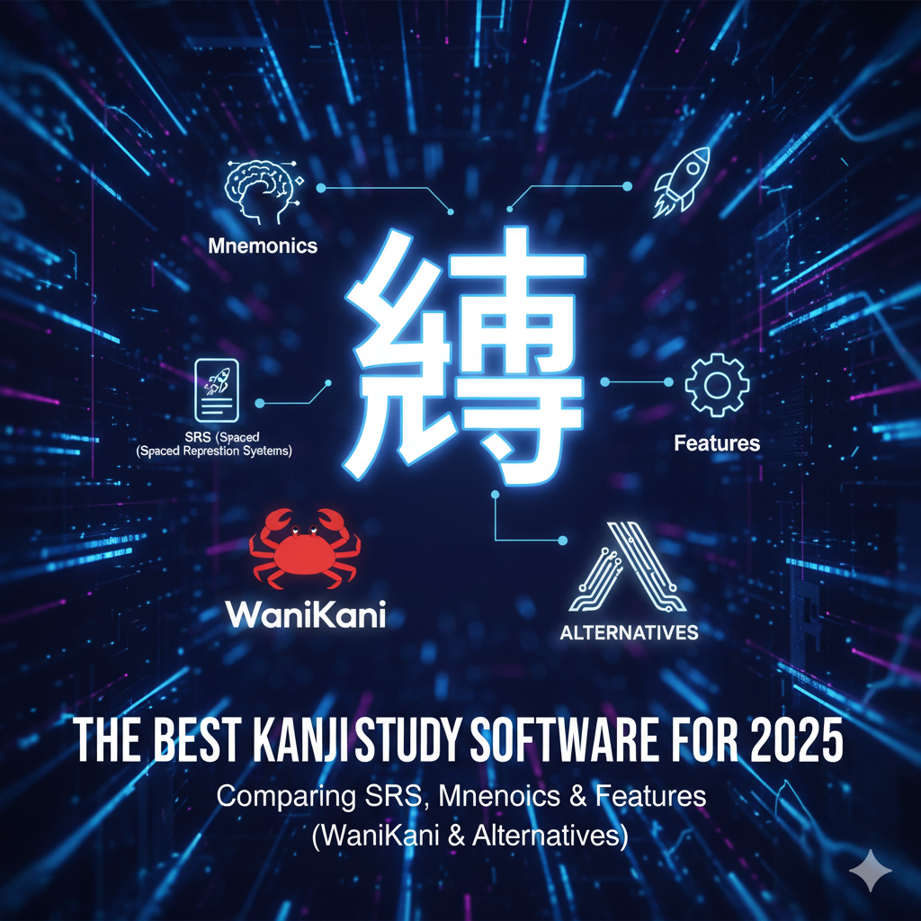 The Best Kanji Study Software for 2025: Comparing SRS, Mnemonics, and Features (WaniKani & Alternatives)