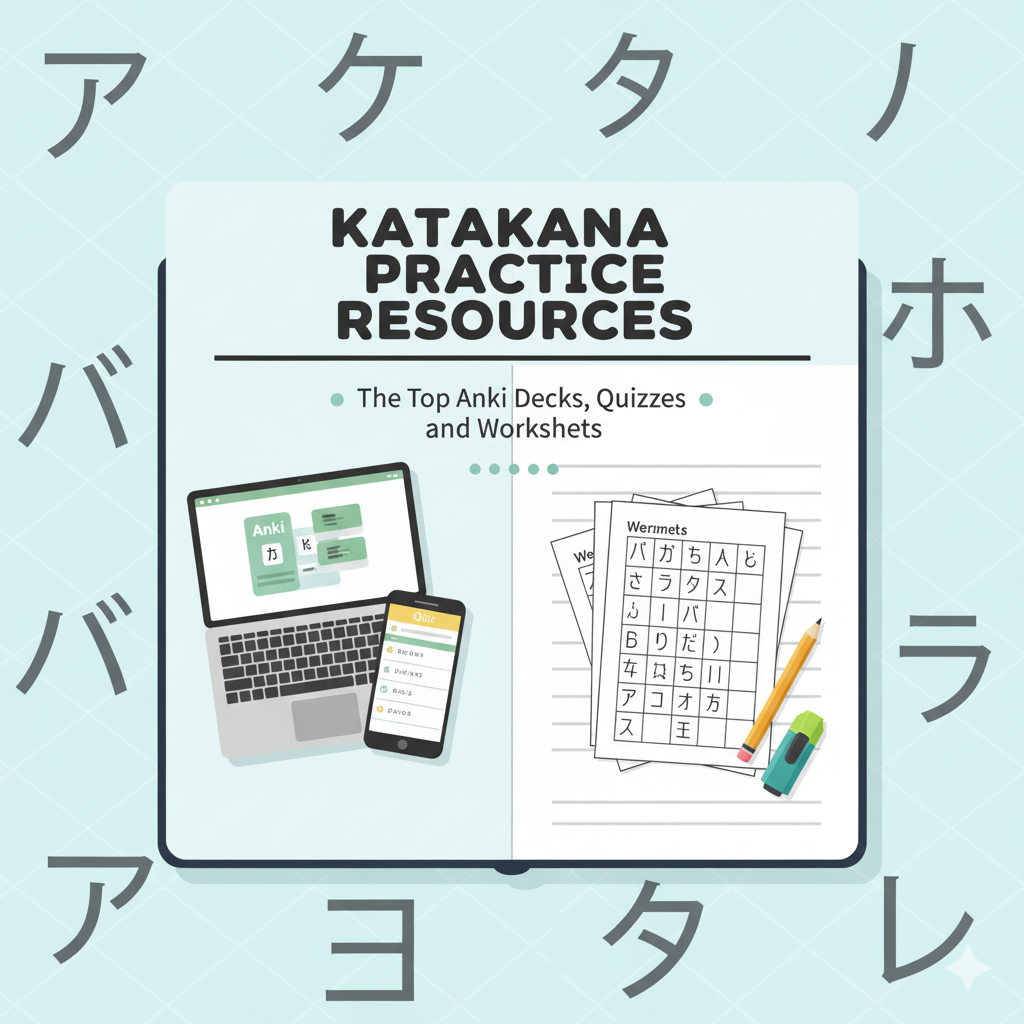 Katakana Practice Resources: The Top Anki Decks, Quizzes, and Worksheets