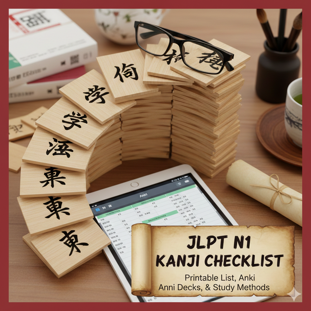The JLPT N1 Kanji Checklist: A Printable List, Anki Decks, and the Best Study Methods