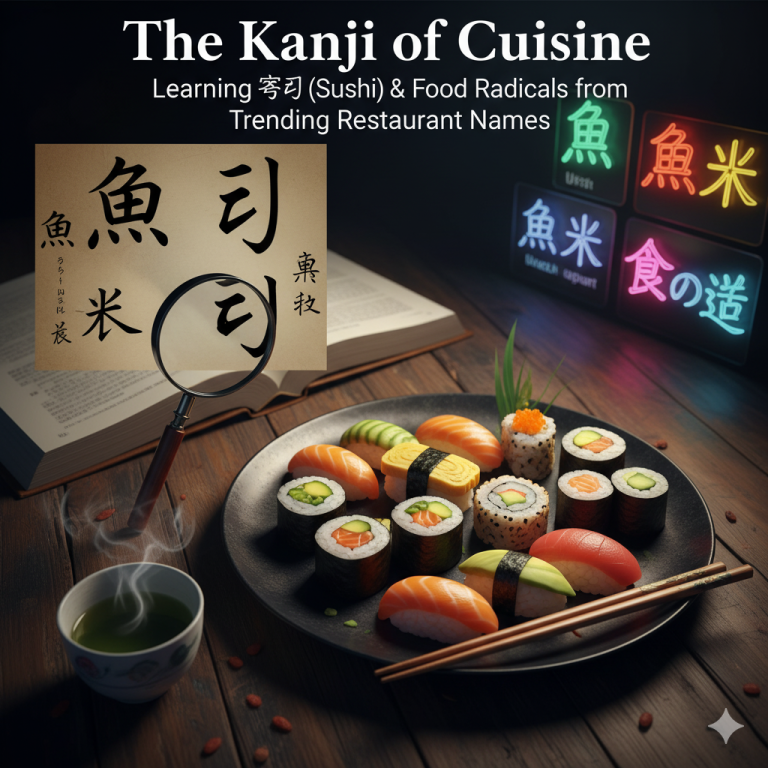 The Kanji of Cuisine: Learning 寿司 (Sushi) and Food Radicals from Trending Restaurant Names