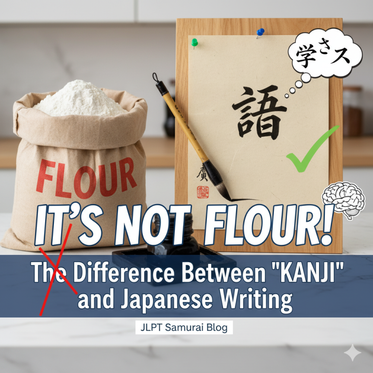 It’s Not Flour! The Difference Between the Word ‘Kanji’ and the Japanese Writing System