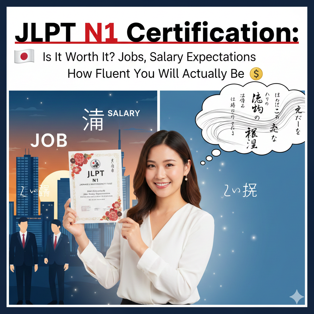 JLPT N1 Certification: Is It Worth It? Jobs, Salary Expectations, and How Fluent You Will Actually Be