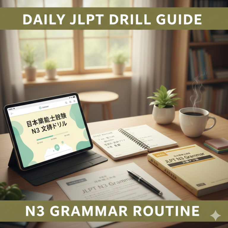 Daily JLPT Drill Guide: How to Incorporate N3 Grammar into Your Routine