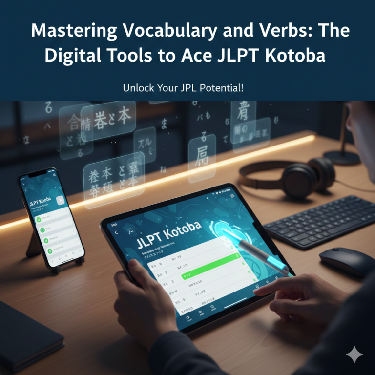 Mastering Vocabulary and Verbs: The Digital Tools to Ace JLPT Kotoba
