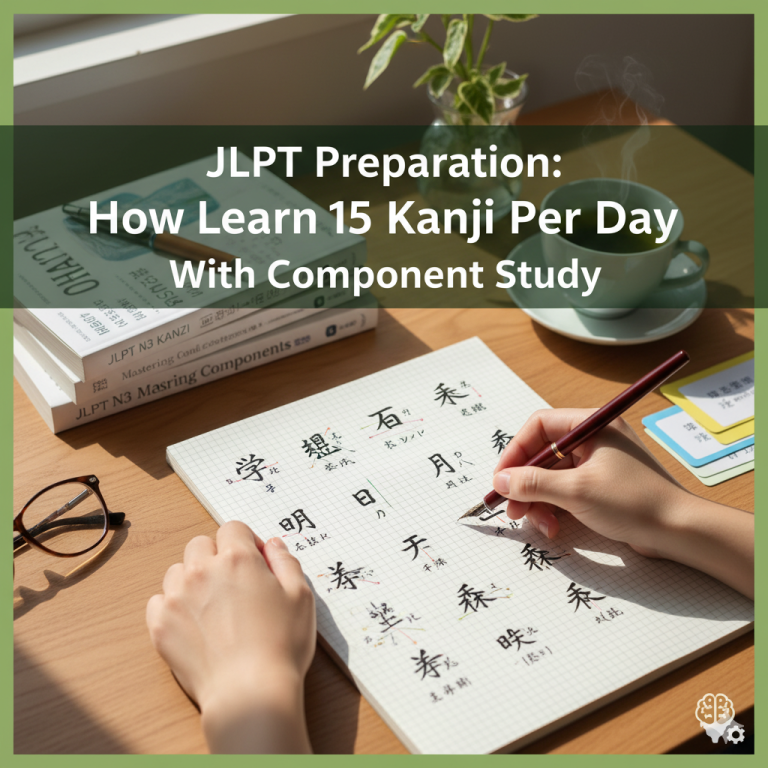JLPT Preparation: How to Learn 15 Kanji Per Day with Component Study