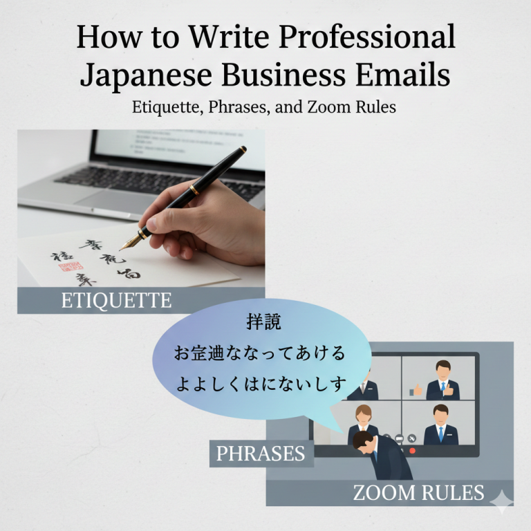 How to Write Professional Japanese Business Emails: Etiquette, Phrases, and Zoom Rules
