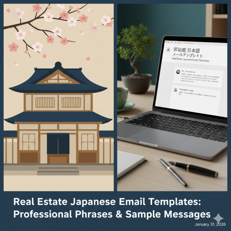 Real Estate Japanese Email Templates: Professional Phrases & Sample Messages