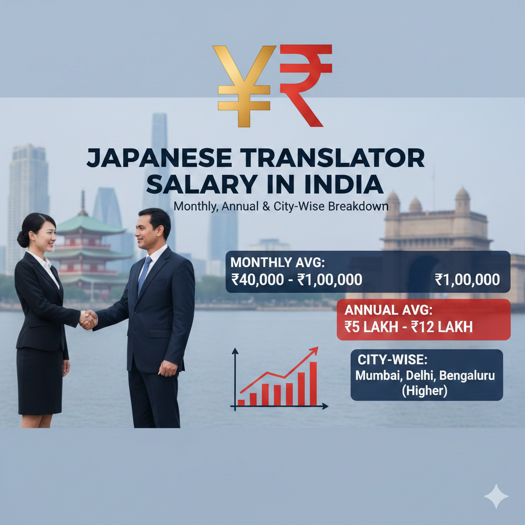 Japanese Translator Salary in India: Monthly, Annual & City‑Wise Breakdown
