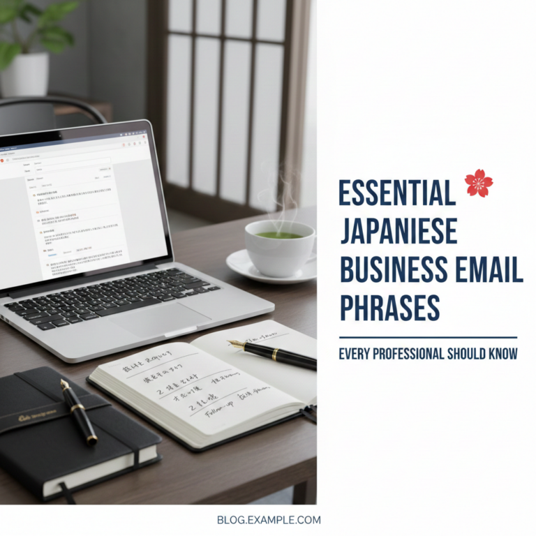 Essential Japanese Business Email Phrases Every Professional Should Know