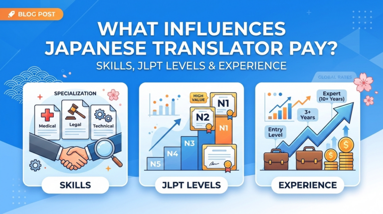 What Influences Japanese Translator Pay? Skills, JLPT Levels & Experience