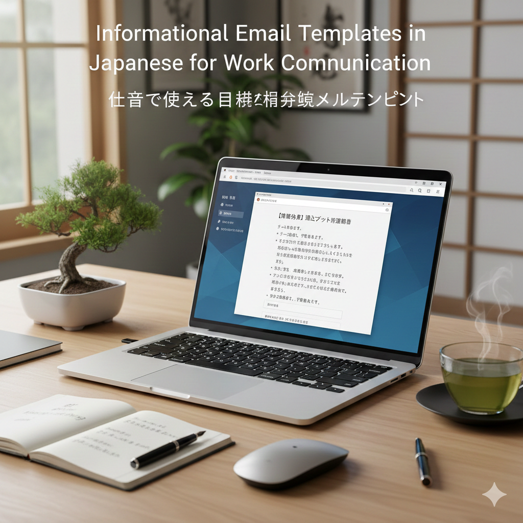 Informational Email Templates in Japanese for Work Communication