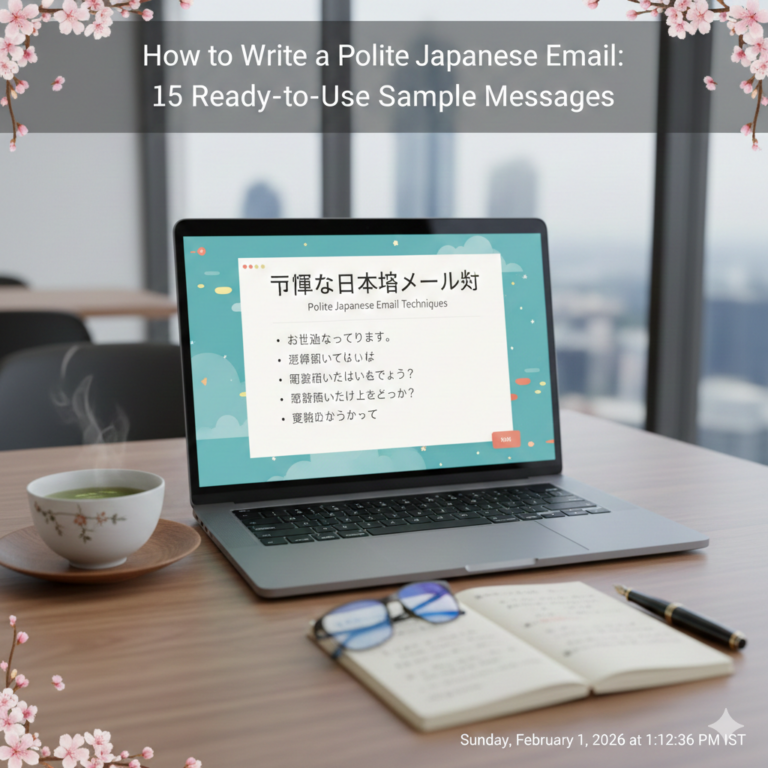 How to Write a Polite Japanese Email: 15 Ready‑to‑Use Sample Messages