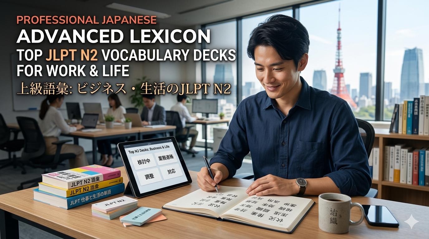 Professional Japanese:Advanced Lexicon: Top JLPT N2 Vocabulary Decks for Work & Life