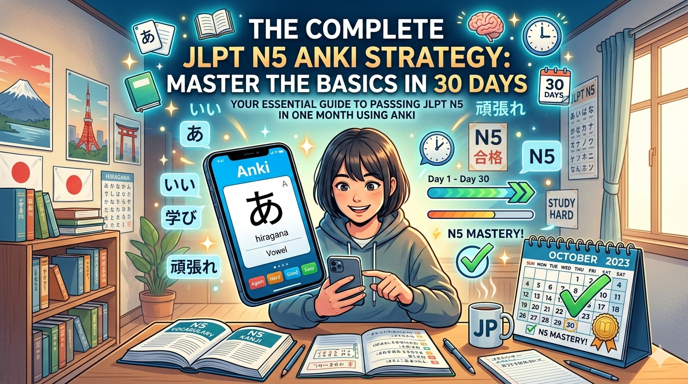 The Complete JLPT N5 Anki Strategy: Master the Basics in 30 Days
