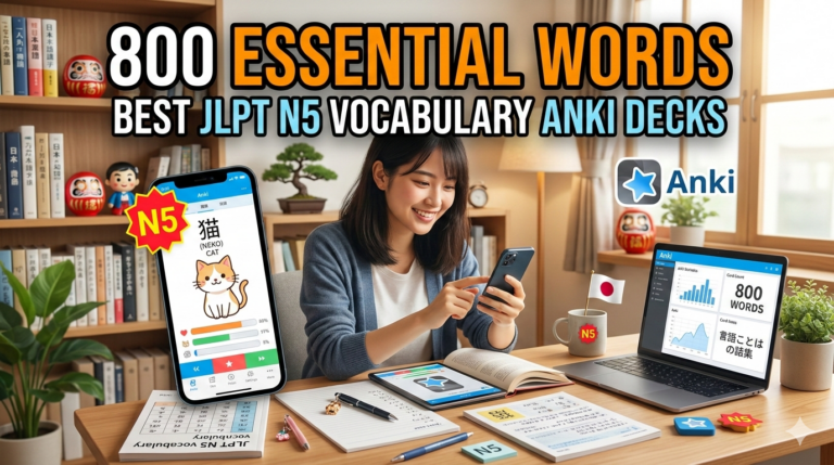 [Vocabulary] 800 Essential Words: Best JLPT N5 Vocabulary Anki Decks
