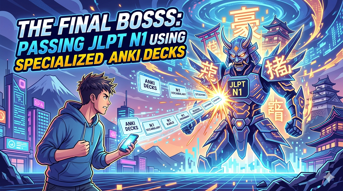 The Final Boss: Passing JLPT N1 Using Specialized Anki Decks