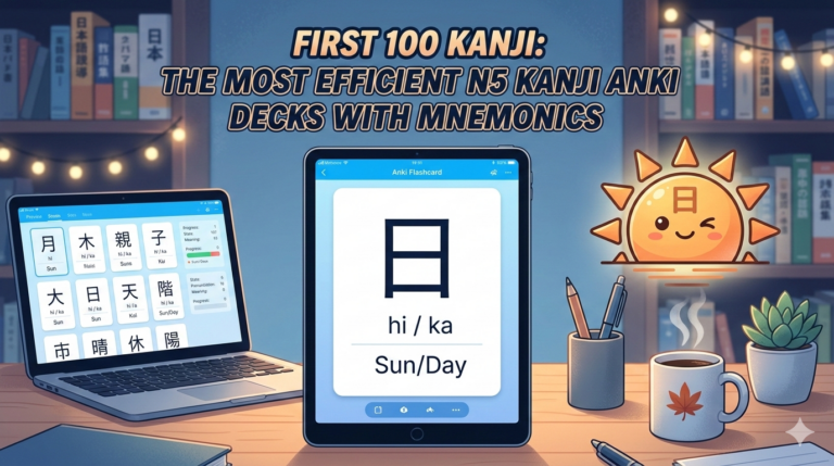 First 100 Kanji: The Most Efficient N5 Kanji Anki Decks with Mnemonics