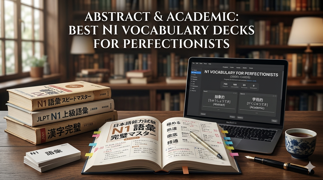 Abstract & Academic: Best N1 Vocabulary Decks for Perfectionists