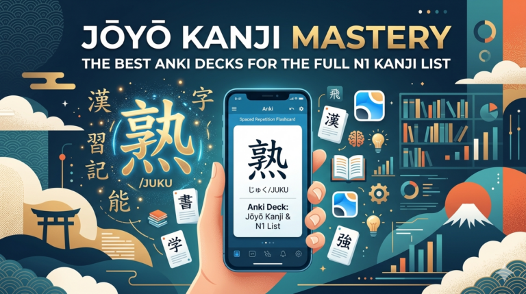 Jōyō Kanji Mastery: The Best Anki Decks for the Full N1 Kanji List