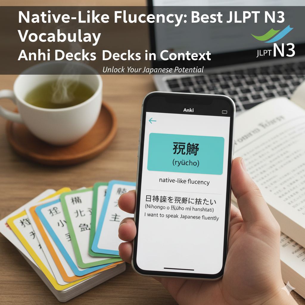 Native-Like Fluency: Best JLPT N3 Vocabulary Anki Decks in Context